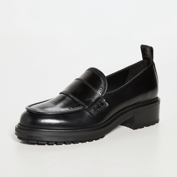 Black Leather Loafers